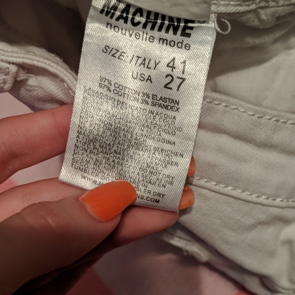 White Ripped Jeans - Picture 3 of 4